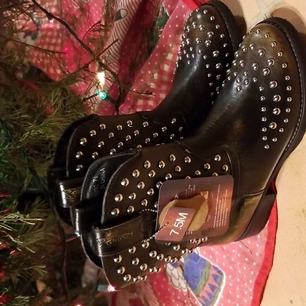 Xelement Studded Moto Boots Nwt Size 7.5
